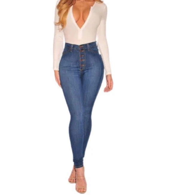 “SHE CURVY” Curve Maker Jeans - Melanin Way Boutique 